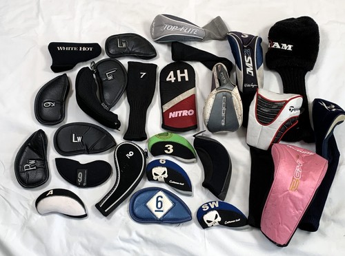 Assortimento 24 copricapi mazze da golf Top Flite Taylor Made Cobra Ram golf personalizzato - Foto 1 di 5