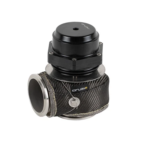 Arlows Performance Line Wastegate 38mm V-Band Black with Titanium Heat Shield Black