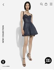 Dolce Gabbana sweetheart-neck denim minidress. denim corset dress Sz 38