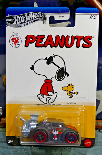 HOT WHEELS PEANUTS SILVER SERIES 1-5 VW BEETLE TOONED - SPECTACULAR!!!