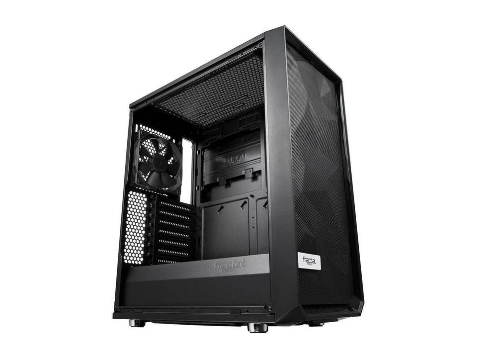 Fractal Design Meshify C Black ATX High Airflow Compact Mid Tower Computer PC... - Image 2 of 4