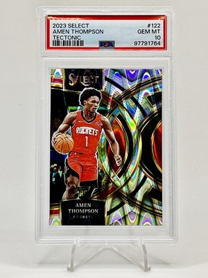 2023-24 Panini Select - Amen Thompson (RC) - Premier - Tectonic 