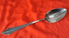 1 Servier- / Gem&uuml;sel&ouml;ffel 100 versilbert F&auml;chermuster WMF Sauce L&ouml;ffel 25,6 cm