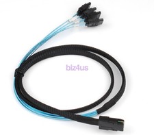 Mini SAS SFF-8087 36Pin Male to 4 SATA 7-Pin Reverse Splitter Adapter Cable 1M