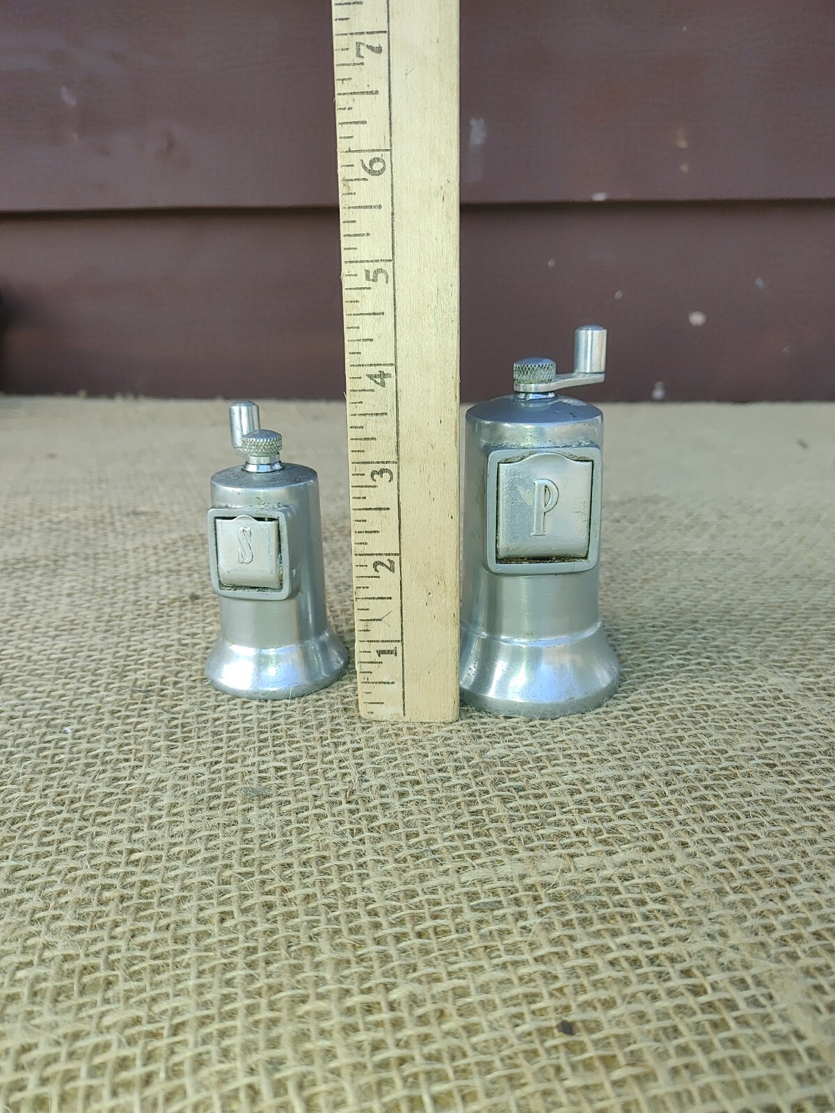 * PERFEX STYLE Solid Cast Aluminum Pepper * Salt Mill Grinder Vintage