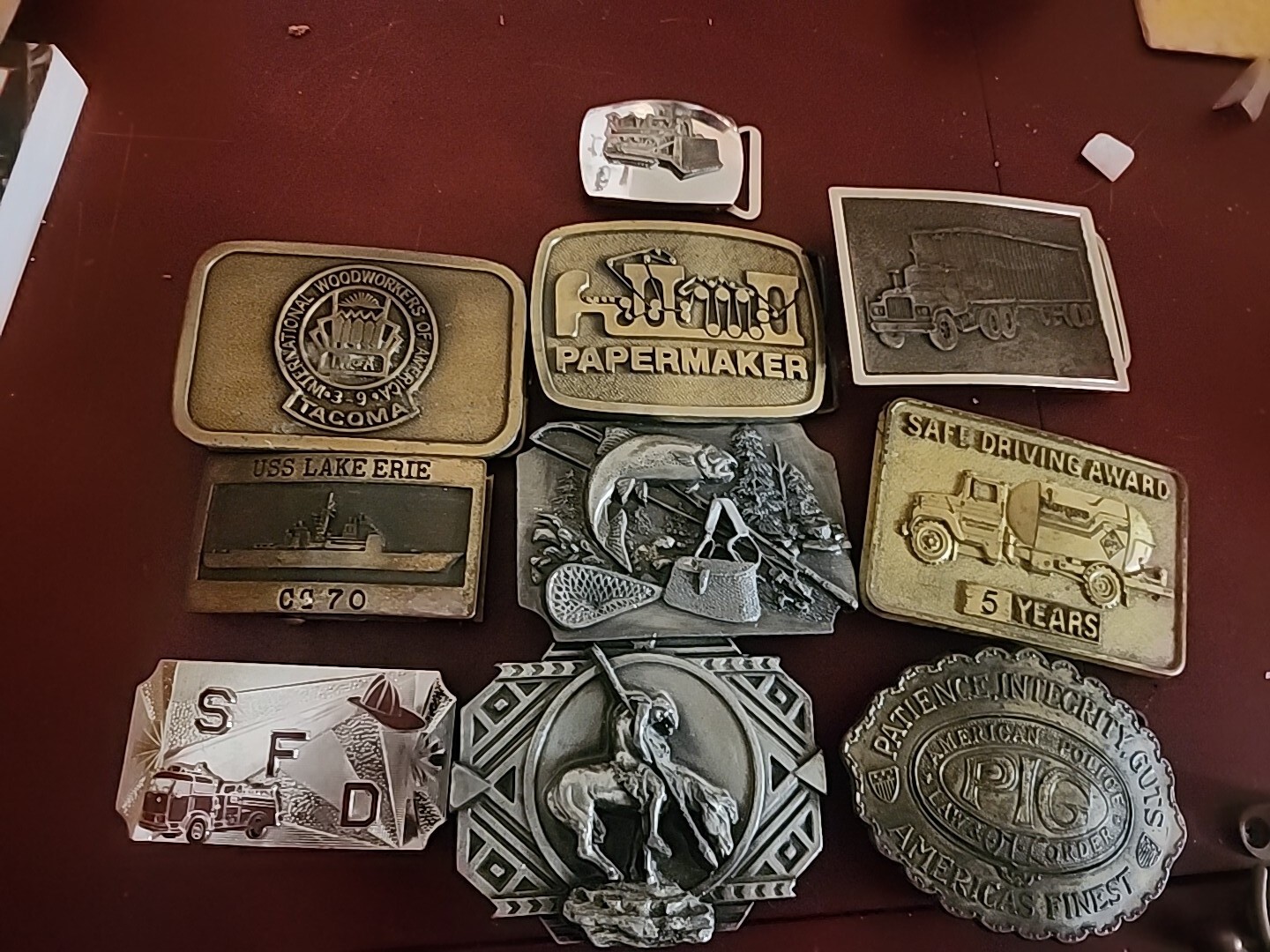 Lot Of 10 Vintage Belt Buckles eBay