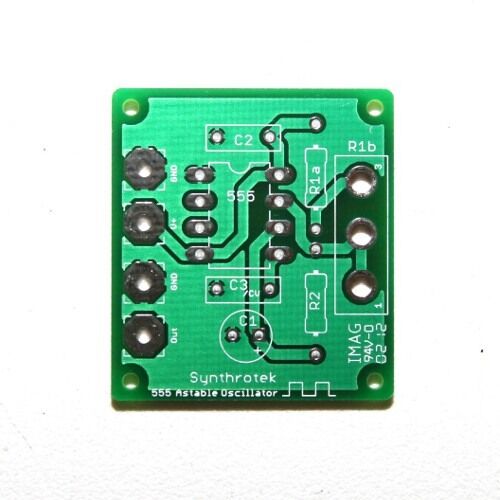 Oscillateur minuterie Synthrotek 555 PCB - circuit de flexion à ondes carrées LFO - Photo 1 sur 1