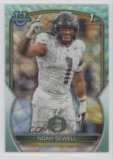 2022 Bowman U Chrome Aqua Wave Refractor 86/299 Noah Sewell #57 nd3