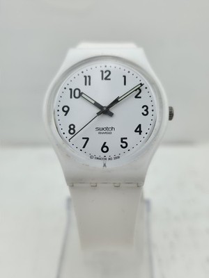 The DAVID LYNCH'S White Swatch Watch Used Working 