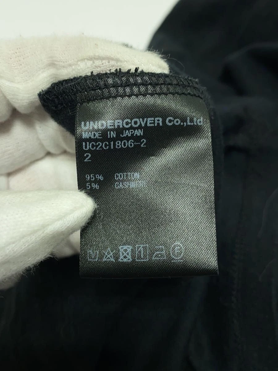 UNDERCOVER FELPA CON CAPPUCCIO SOTTOCOPERTA 2 COTONE Nero UC2C1806 2 Usata