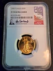 1990 MCMXC American Gold Eagle Proof 1/4T Oz Gold Coin $10 Dollars PF70 Cameo