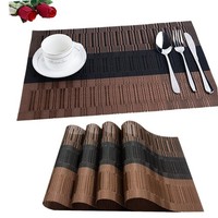 KüChe Platzsets Rutschfest Abwaschbar HitzebestäNdig Tischmatten PVC 6Er Set