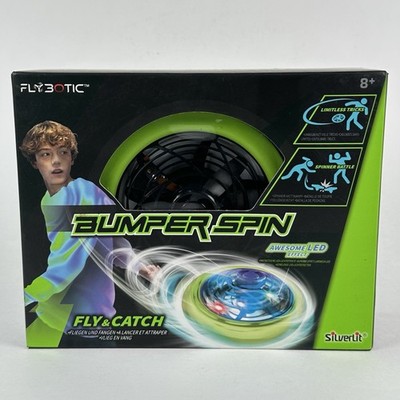 Flybotic Bumper Spin Green LED Stunt Toy Fly & Catch Tricks Battle Silverlit New