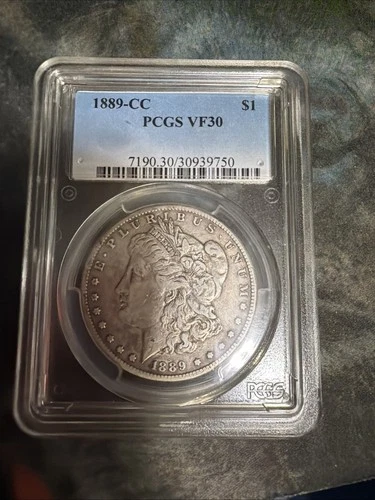1889-CC Morgan Silver Dollar VF30 PCGS