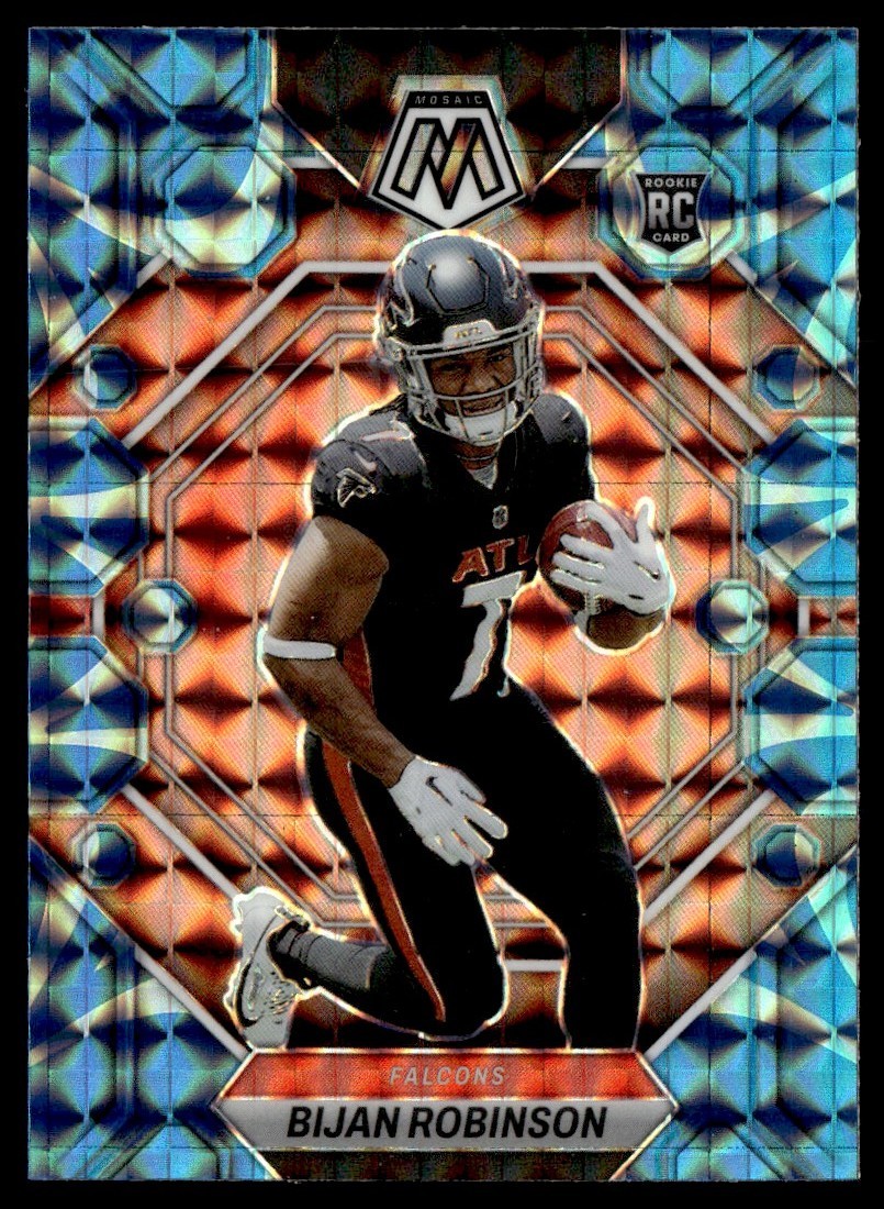 2023 Panini Mosaic Blue Reactive Bijan Robinson RC #284