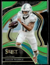 L66,719 - 2023 Select Prizm Neon Green Die Cut #257 Jaylen Waddle /499