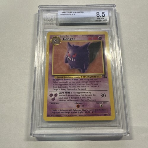Gengar (Unlimited) graded BGS 8.5 for sale on eBay