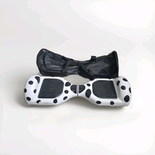 Bluefin N30 Segway Hoverboard White Black Cow Print with Bag Untested No Charger