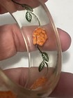 Vintage 40’s Lucite Clear Reversed Carved Bangle- amazing!! — photo 3