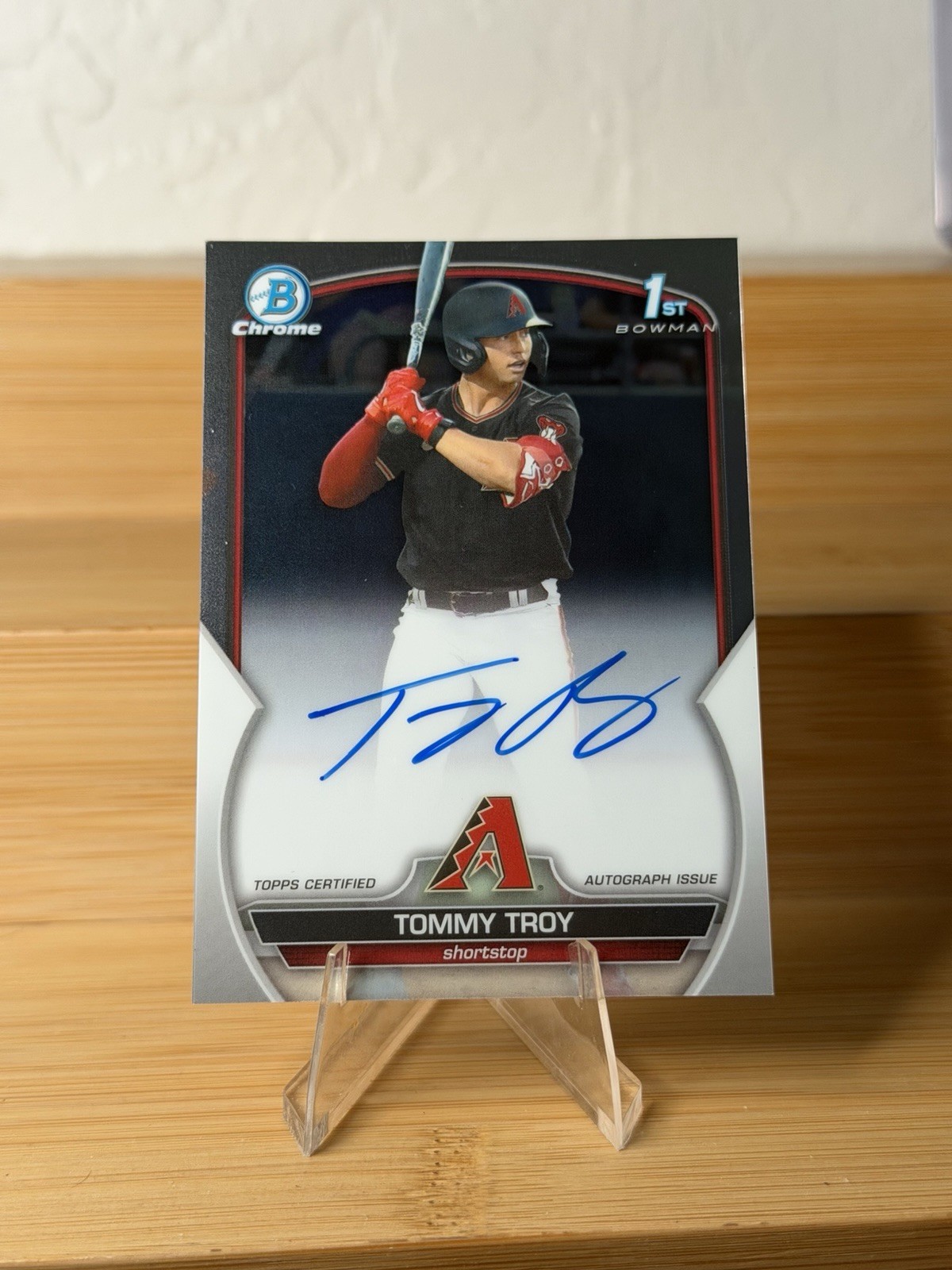 2023 Bowman Draft - Chrome Prospect Autographs Tommy Troy #CDA-TT (AU, RC)