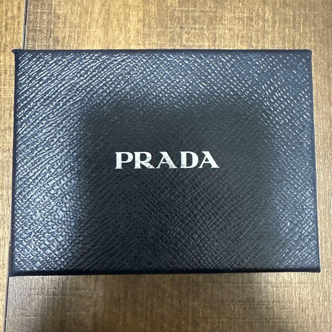 PRADA Saffiano Leather Card Case Pink Goat Leather Compact Wallet thumbnail 10