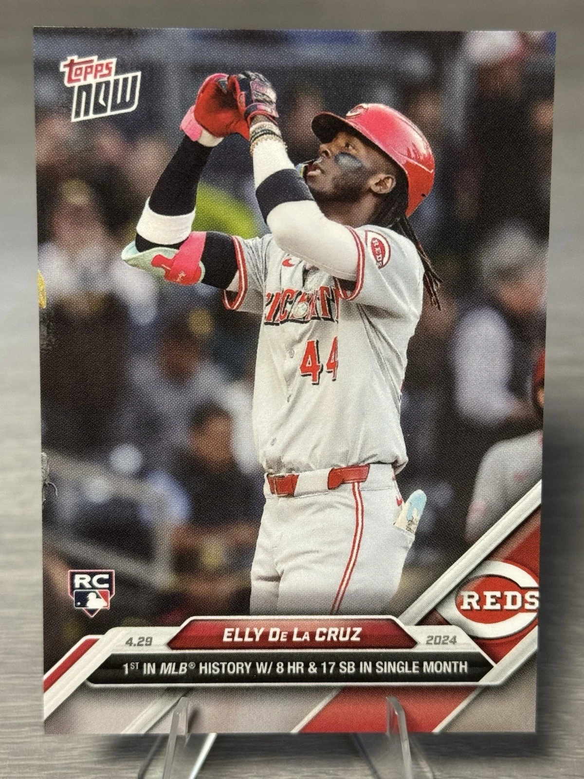 🔥🌋ELLY DE LA CRUZ 2024 Topps Now MLB #135 RC #CINCINNATI REDS STAR!!!🌋🔥