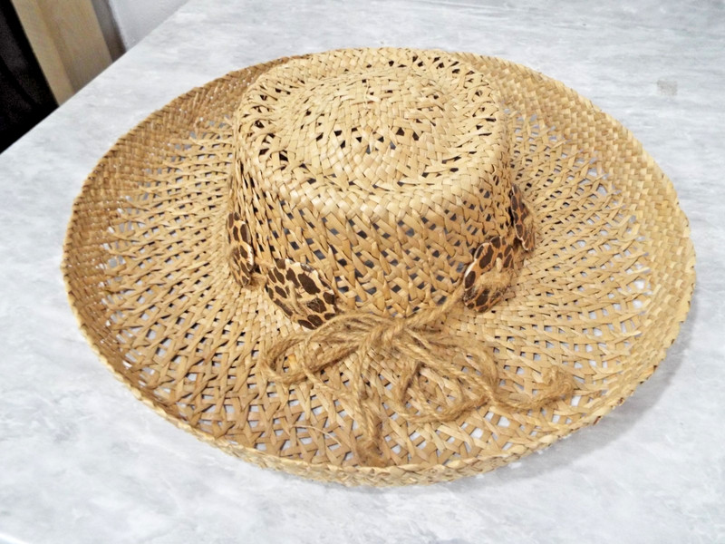 Vintage TR Bentley Straw Hat Women One Size
