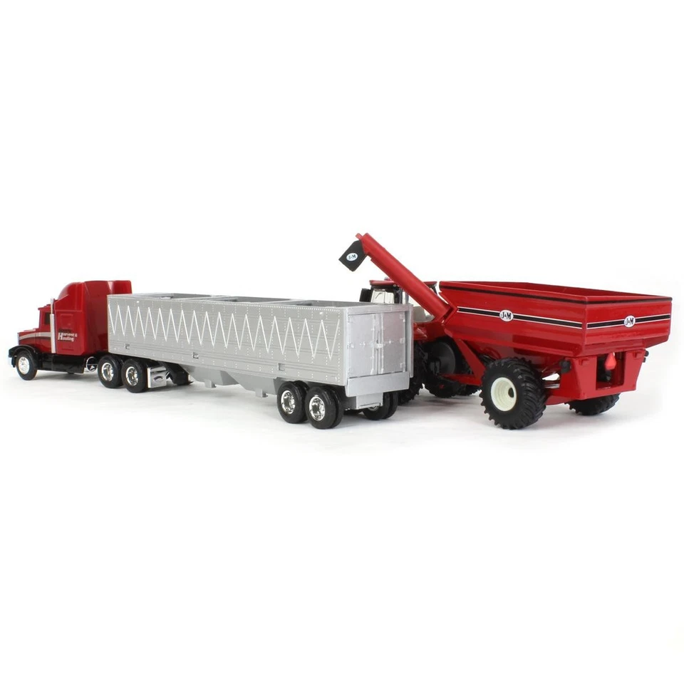 ERTL 1/64 Case IH 8250 Combine Harvesting Tractor and Truck Set 44384 - Image 4 of 4