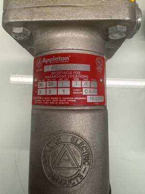 USED Appleton CES-3034 Explosion-Proof Receptacle