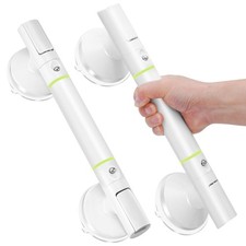 Strong Suction Grab Bar - 2 Pack, Bathroom Safety Handle for Seniors  Elderl...