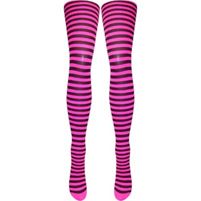 Mädchen gestreifte Strumpfhose (3 Altersgrößen) 8 verschiedene Streifen / perfekt für Halloween