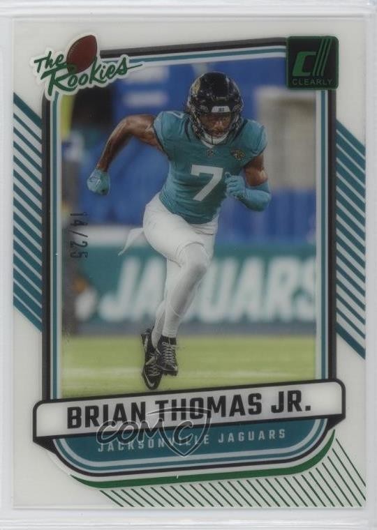 2024 Panini Clearly Donruss The Rookies Green /25 Brian Thomas Jr #12 RC 1oa8