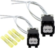 Cooling Fan Motor Connector 2PCS for Chevrolet Equinox, Pontiac Torrent, Suzuki