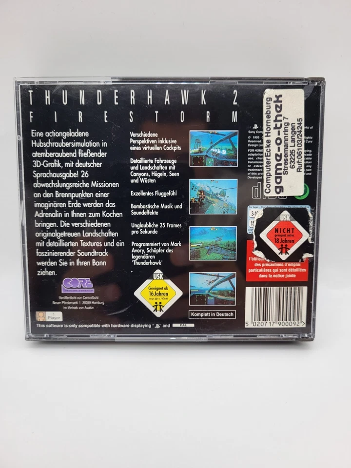 Thunderhawk 2 Firestorm Sony PlayStation 1 PS1 OVP + Anleitung *Blitzversand* - Bild 3 von 4