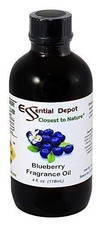 Blueberry Fragrance Oil - 4 oz - Supplied in 4 oz. Amber Glass Bottle with Black