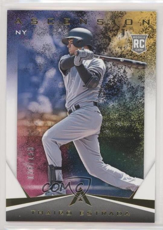 2019 Panini Chronicles Ascension Gold 126/199 Thairo Estrada #18 Rookie RC 0a7