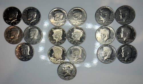 1973S (5ct), 1974S (7ct), and 1976S (6ct) Kennedy Half Dollar Circulated Proof