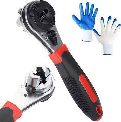Adjustable Ratchet Wrench 6-24Mm Jaw, Upgraded Universal Socket Wrench Tool | 36