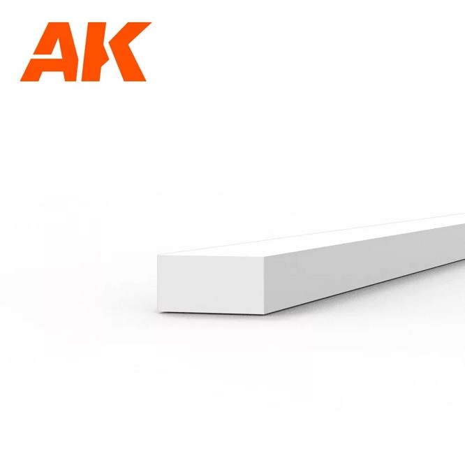 Ak Interactive AK6520 - Strips 1.00 x 2.00 x 350mm - Styrene Strip