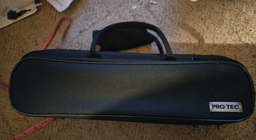 Protec Flute Black Hard Travel Case With Shoulder Strap (17.5"x5"x3")