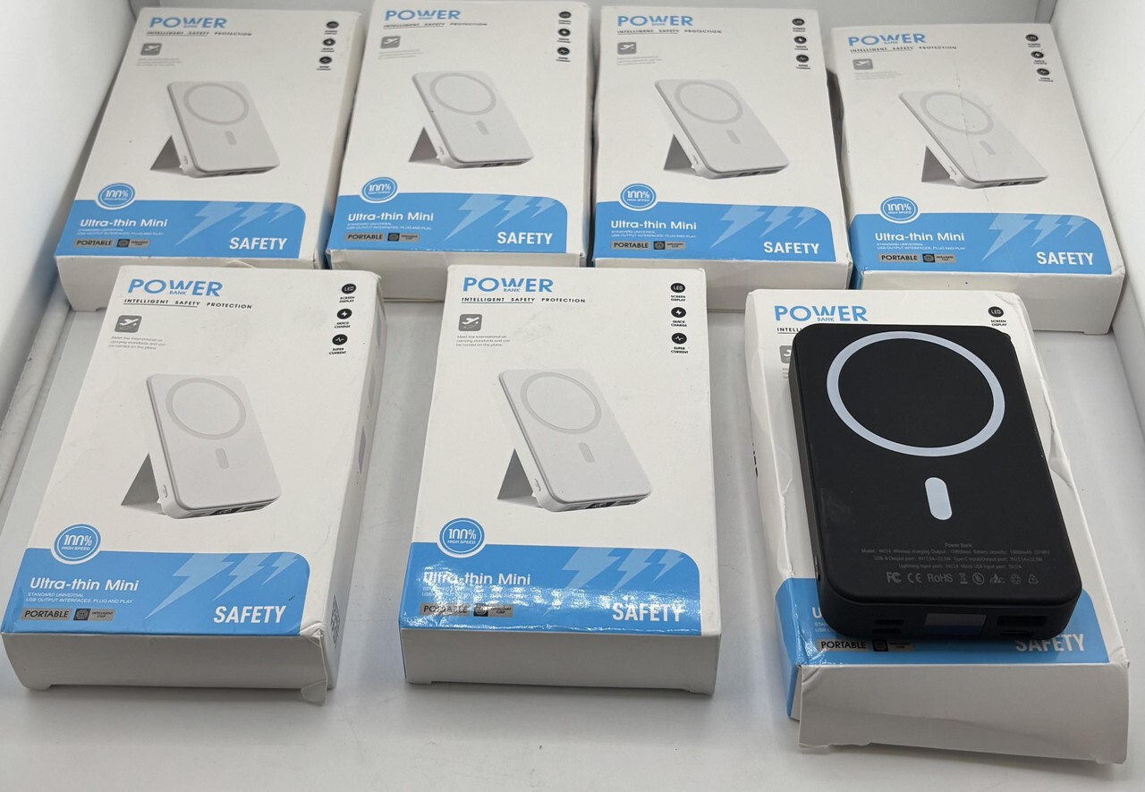 7 Pack Magsafe Magnetic Wireless Power Bank Black
