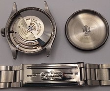 Rolex Oyster Perpetual SS Men's Watch SEMI BUBBLEBACK 6103, 78350 Bracelet 1954 5