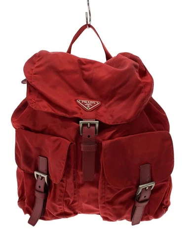 Sac à dos PRADA rouge uni occasion