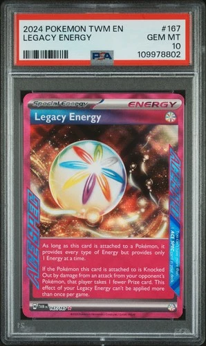 2024 POKEMON TWM EN-TWILIGHT MASQUERADE #167 LEGACY ENERGY PSA 10