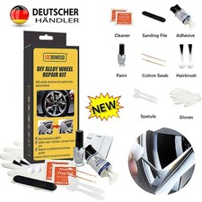 Alufelgen Reparatur Set Silber Felgenreparaturset Kratzer Risse Dellen Fachmann~