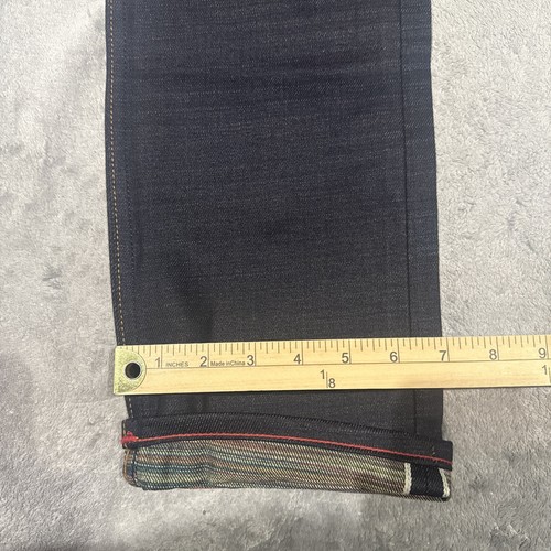 GUSTIN Jeans #541 The Rainbow Selvedge California Straight Mens Size 30x35 - Picture 7 of 13