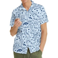 Cute Dinosaur Hawaiian Shirt Mens