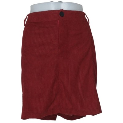 Made, Rock, Größe: 2XL, Rot, Polyester, Streifen, Cord, Damen #3YI