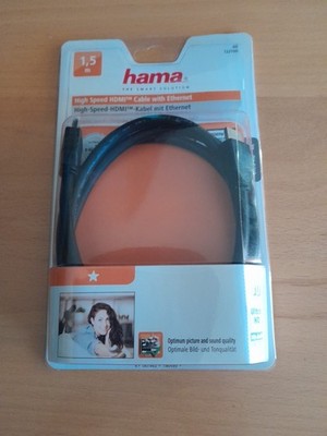 Hama 1,5m High-Speed UHD-4K HDMI-Kabel Neu in OVP