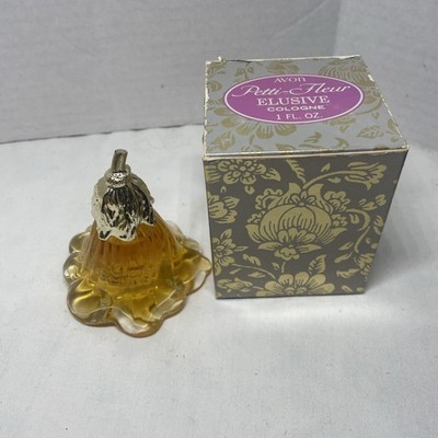 Vintage Avon Petti-Fleur Elusive Cologne Flower Decanter 1 Fl Oz New Old Stock